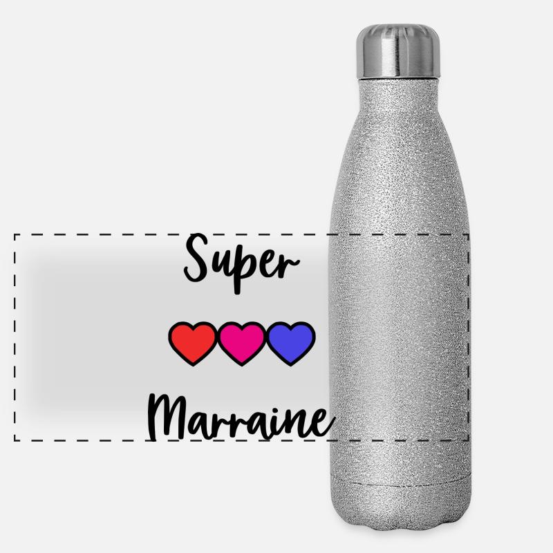 MARRAINE Gourde isotherme panoramique pailletée 500 ml