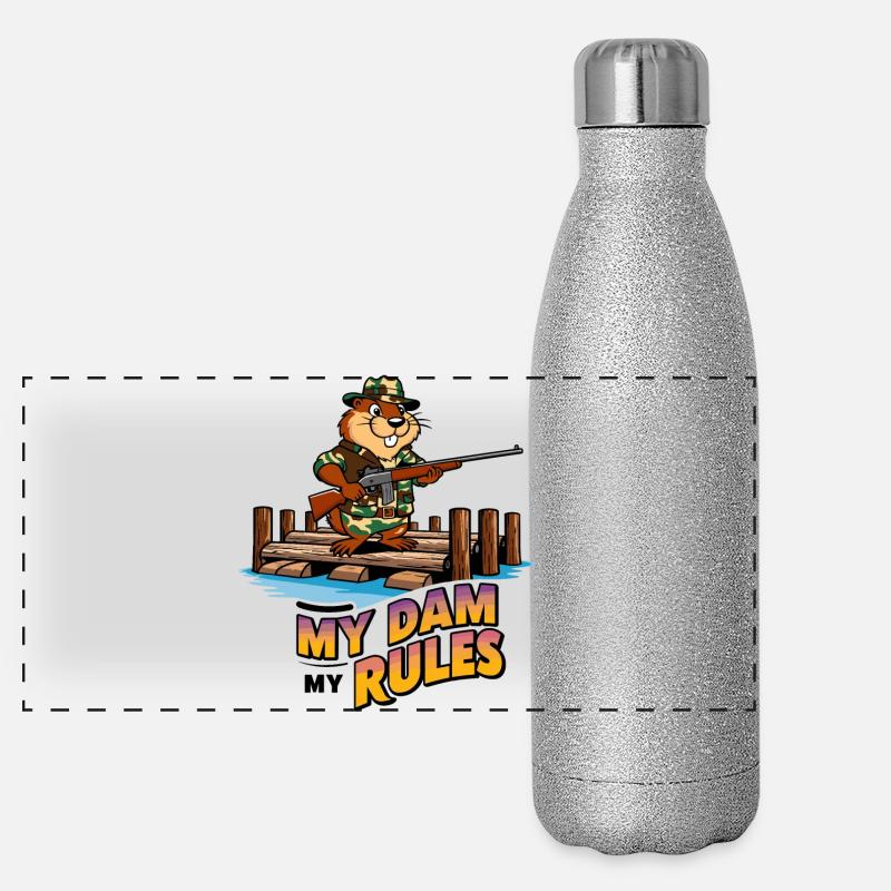 Bieber Wachmann Panorama Glitzer Isolierflasche 500 ml