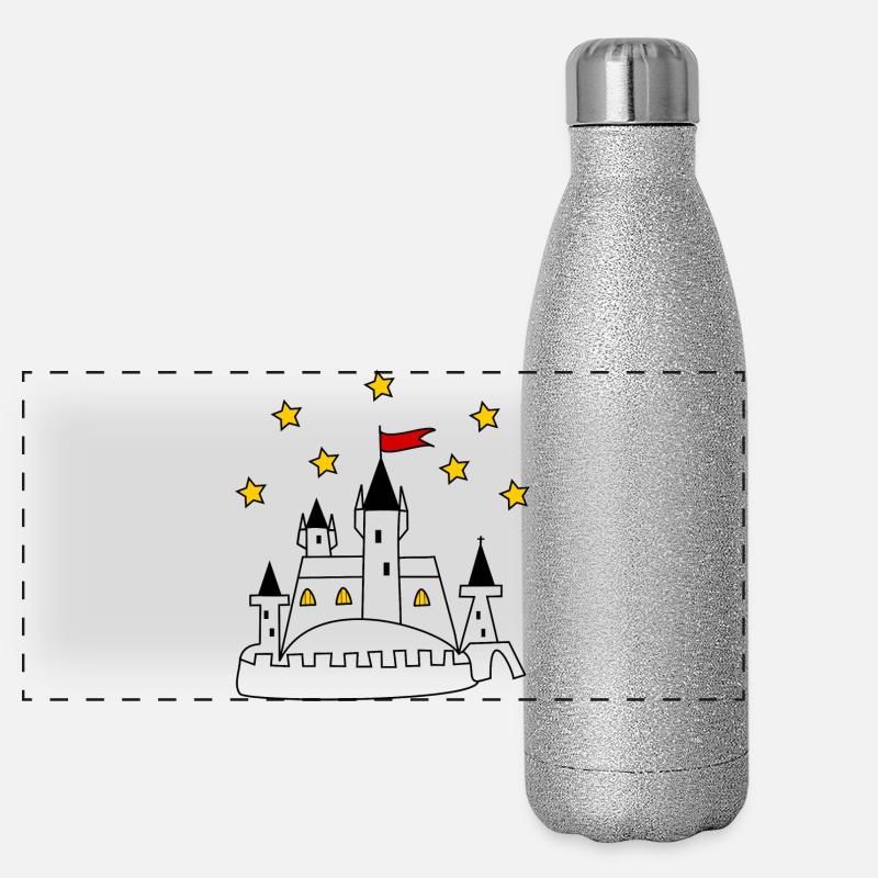 Jahrestag. Jubiläumsdekade. Humor. komisch Panorama Glitzer Isolierflasche 500 ml