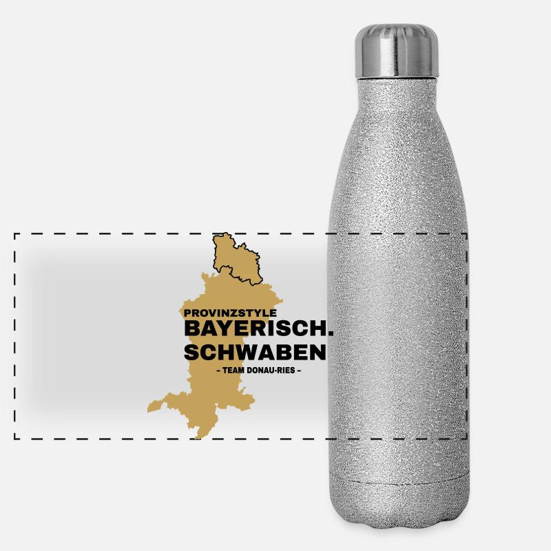 Schwaben | DONAU-RIES Panorama Glitzer Isolierflasche 500 ml