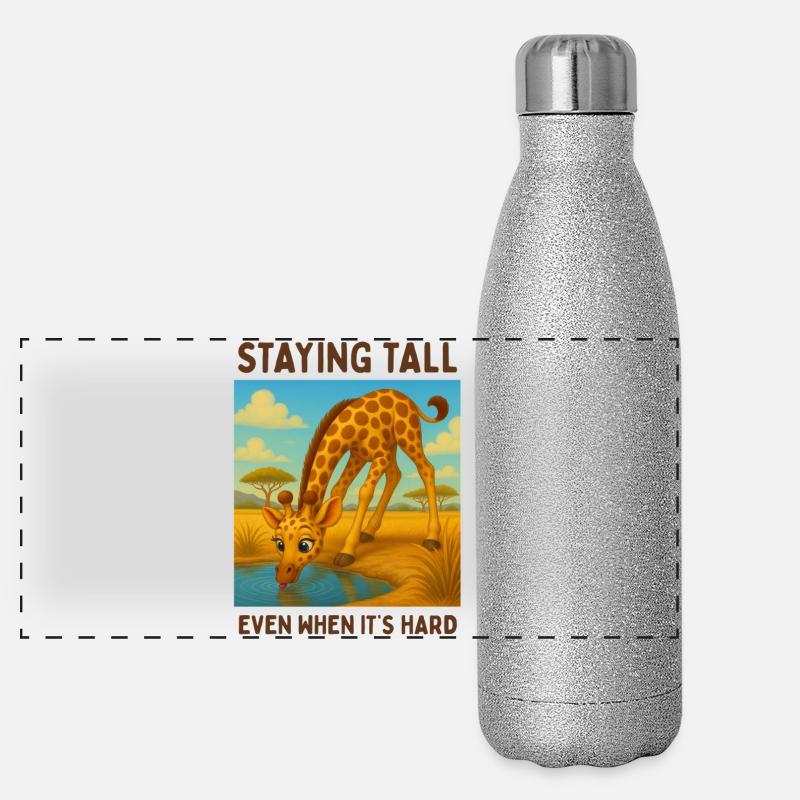 Citations drôles Gourde isotherme panoramique pailletée 500 ml