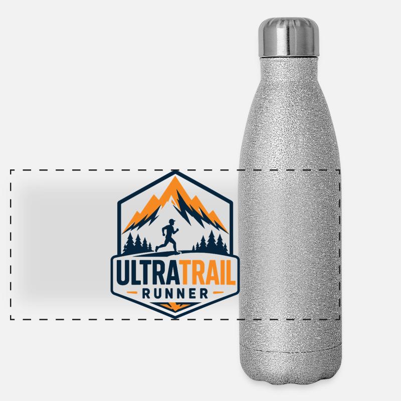 Ultra Trail Runner Panorama Glitzer Isolierflasche 500 ml