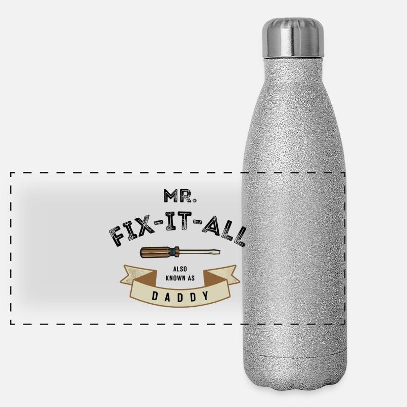 Ich repariere alles Panorama Glitzer Isolierflasche 500 ml