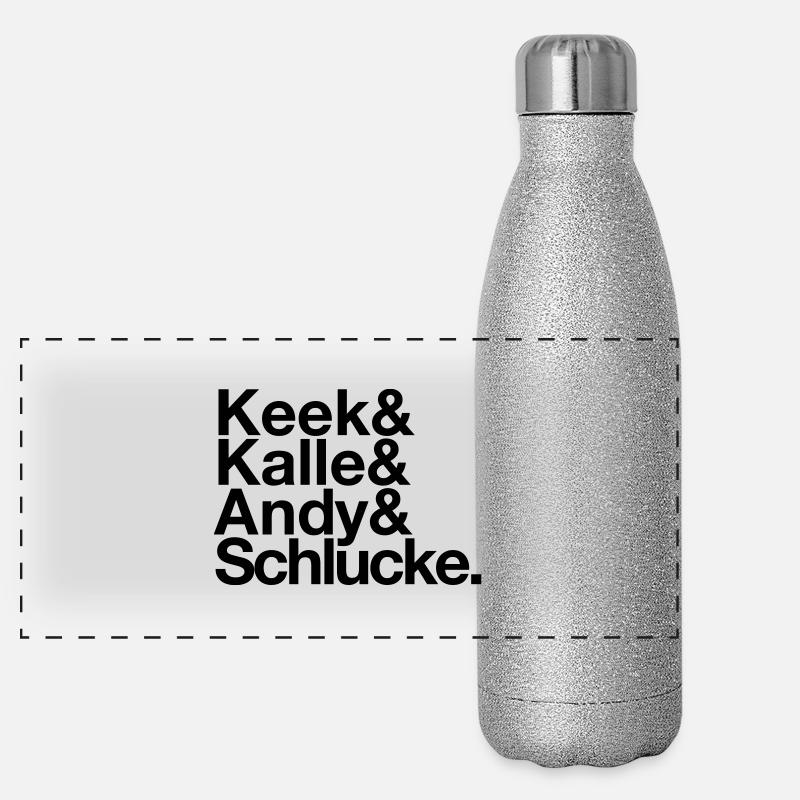 Keek&Kalle&Andy&Schlucke. Panorama Glitzer Isolierflasche 500 ml
