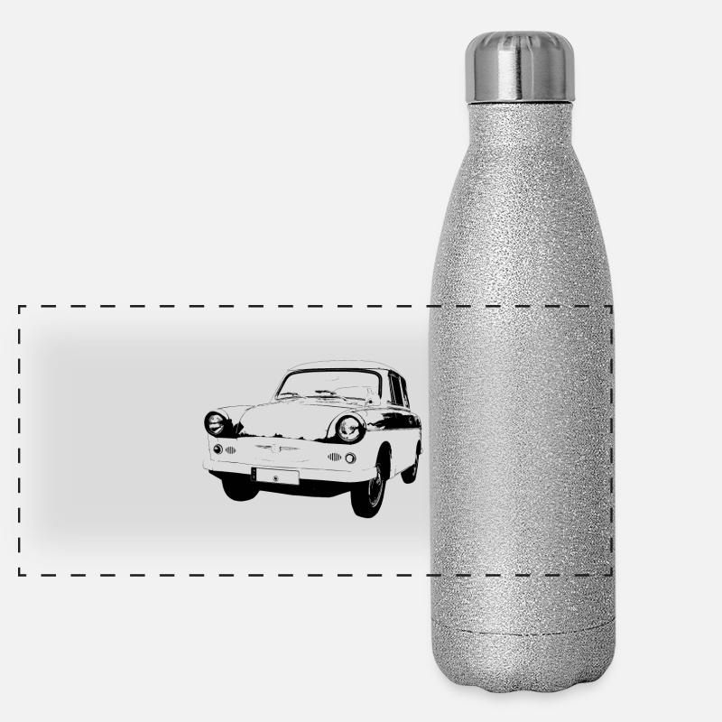  601 - Panoramic Glitter Thermal Bottle 500 ml - silver glitter