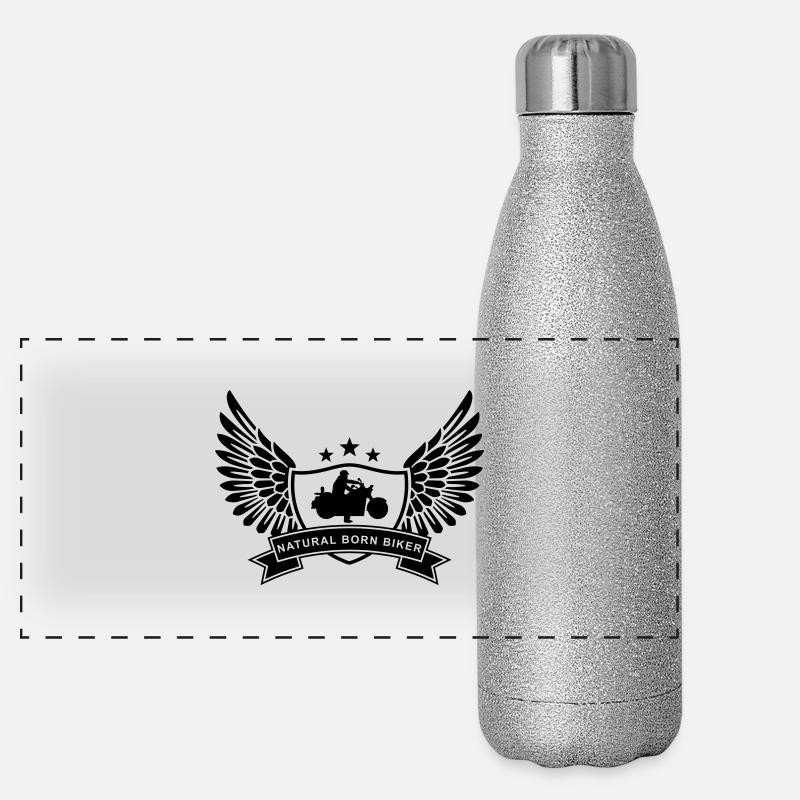 natural_born_biker Gourde isotherme panoramique pailletée 500 ml