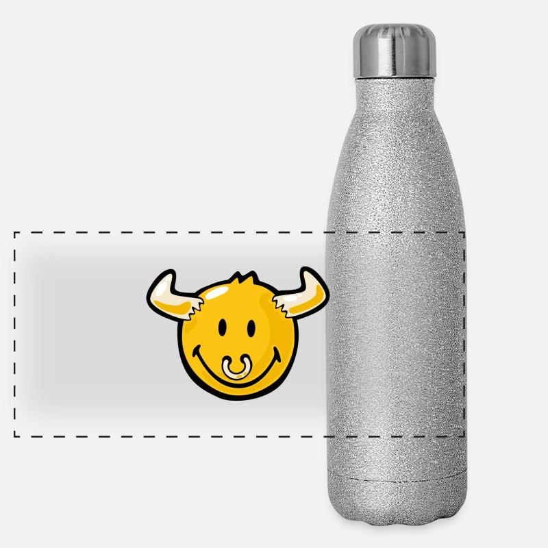 Smiley Bull Panoramic Glitter Thermal Bottle 500 ml