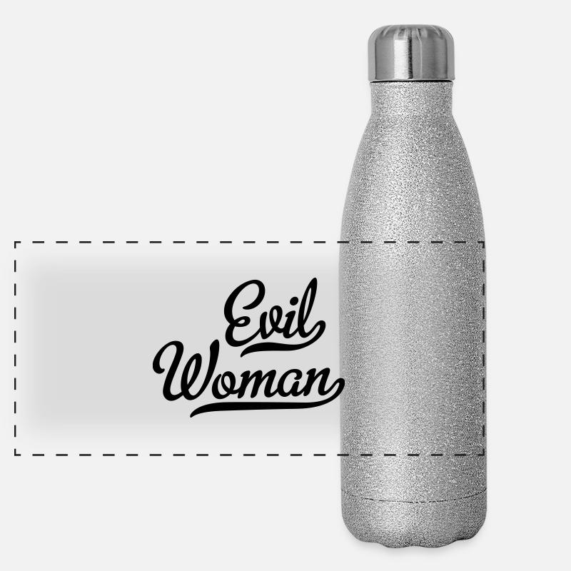 Femme maléfique Gourde isotherme panoramique pailletée 500 ml