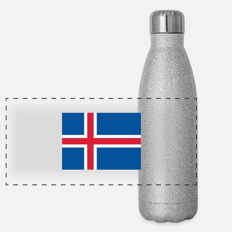 Islande Gourde isotherme panoramique pailletée 500 ml