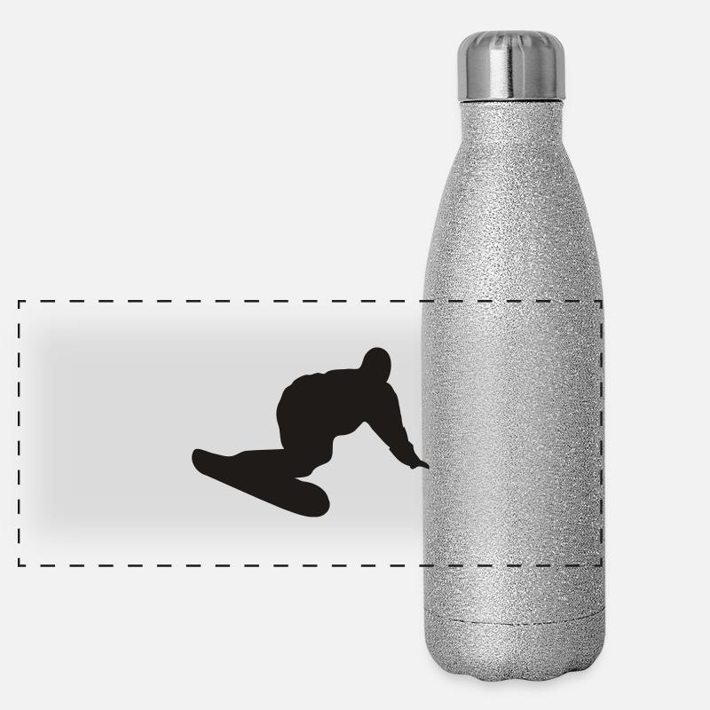 Snowboarder - Snowboard Gourde isotherme panoramique pailletée 500 ml