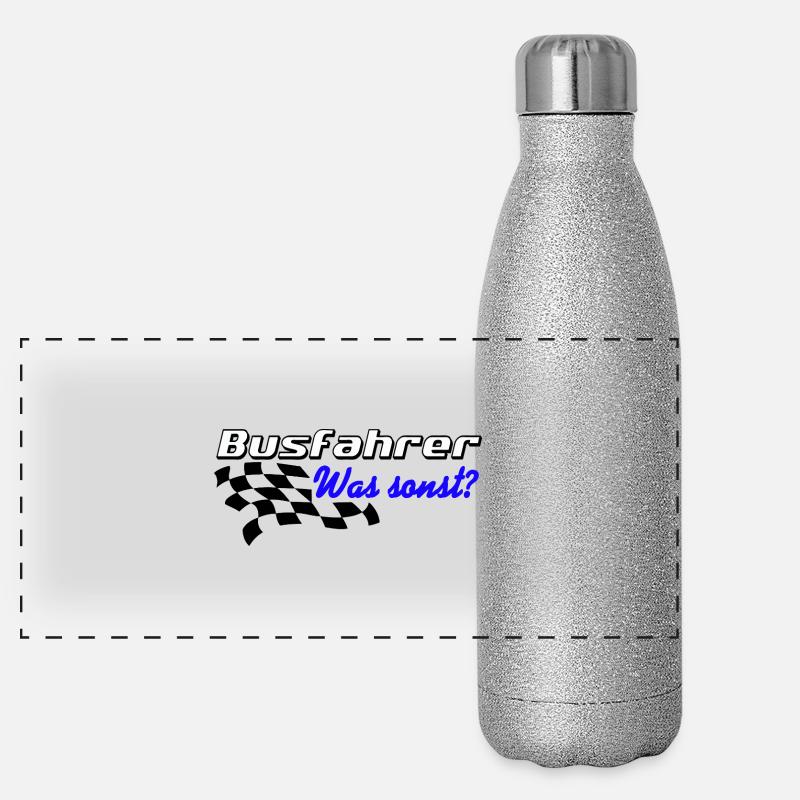 Chauffeur de bus, what else ? .......................... Gourde isotherme panoramique pailletée 500 ml