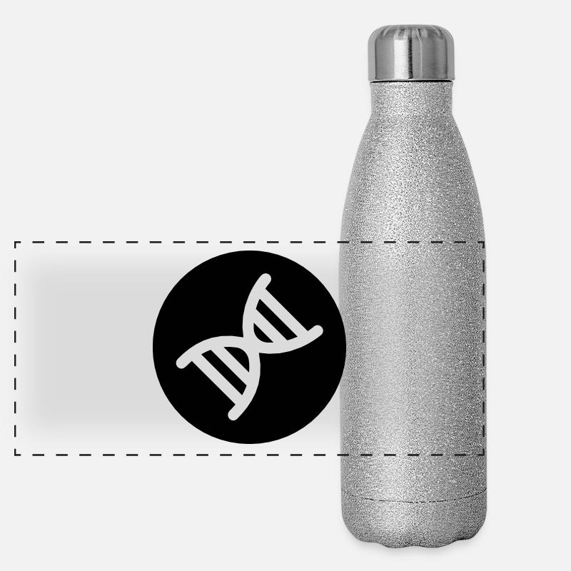 DNA double helix Panoramic Glitter Thermal Bottle 500 ml