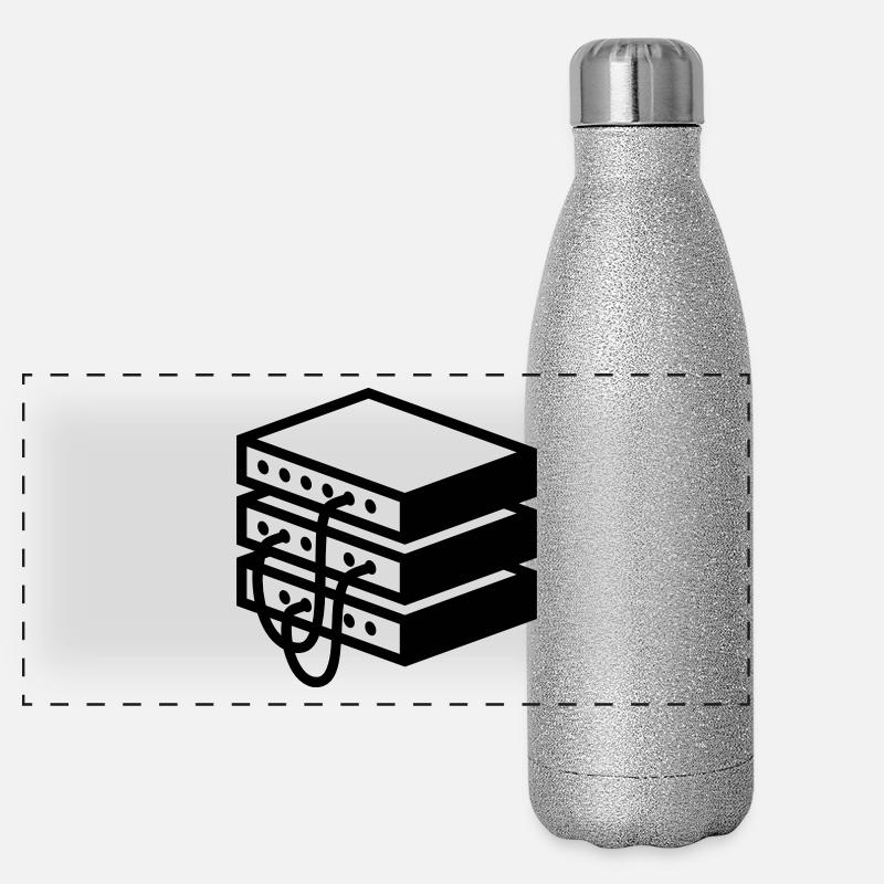 Altmodischer Server Panorama Glitzer Isolierflasche 500 ml
