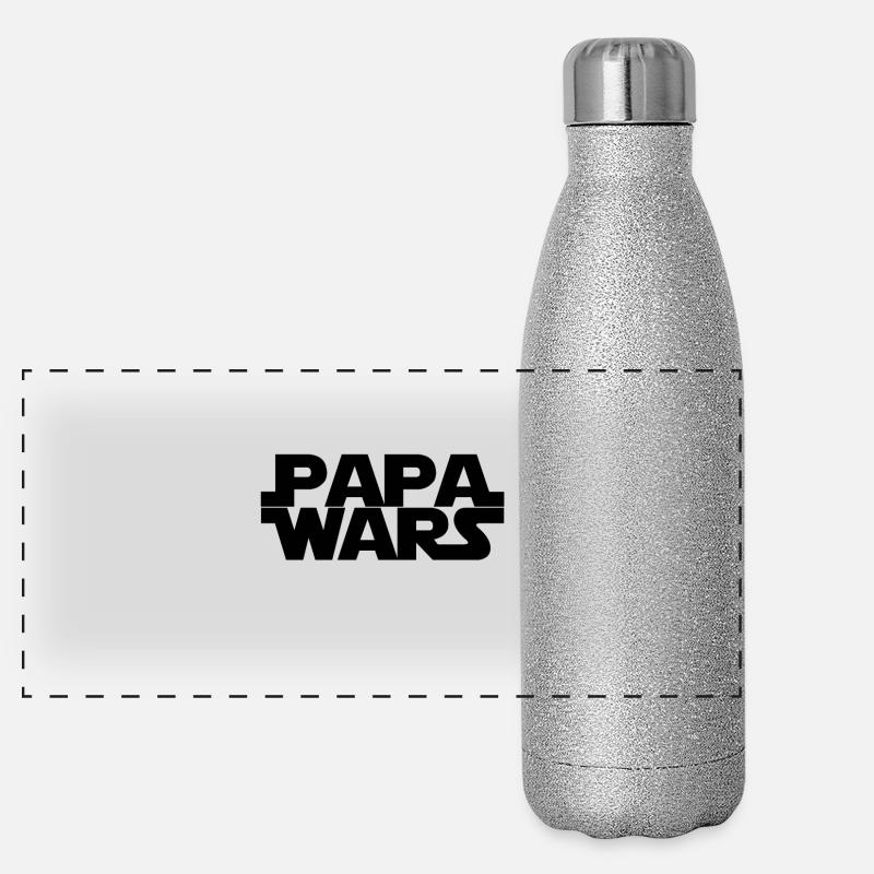 Papa wars Panorama Glitzer Isolierflasche 500 ml