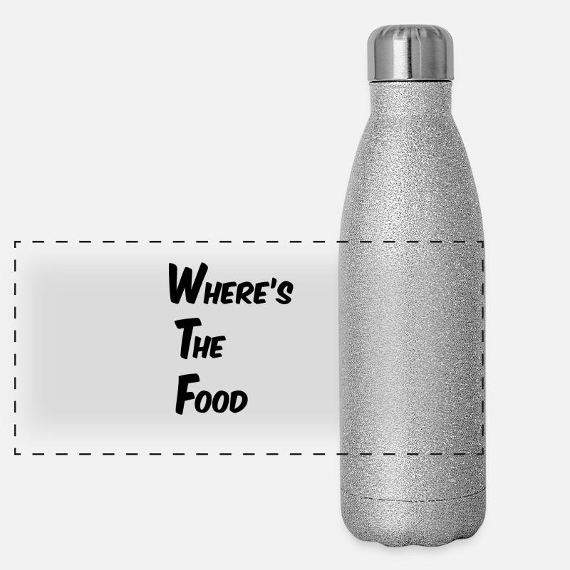 où est la nourriture Gourde isotherme panoramique pailletée 500 ml