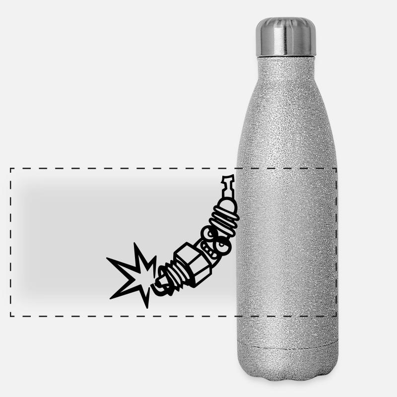 Spark plug (individual color change) Panoramic Glitter Thermal Bottle 500 ml