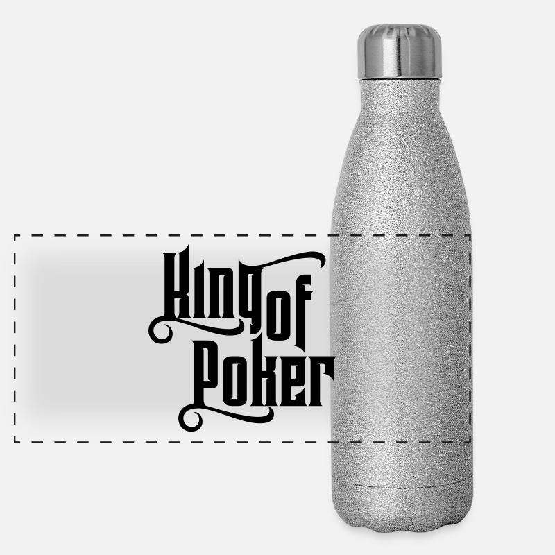 poker Panoramic Glitter Thermal Bottle 500 ml