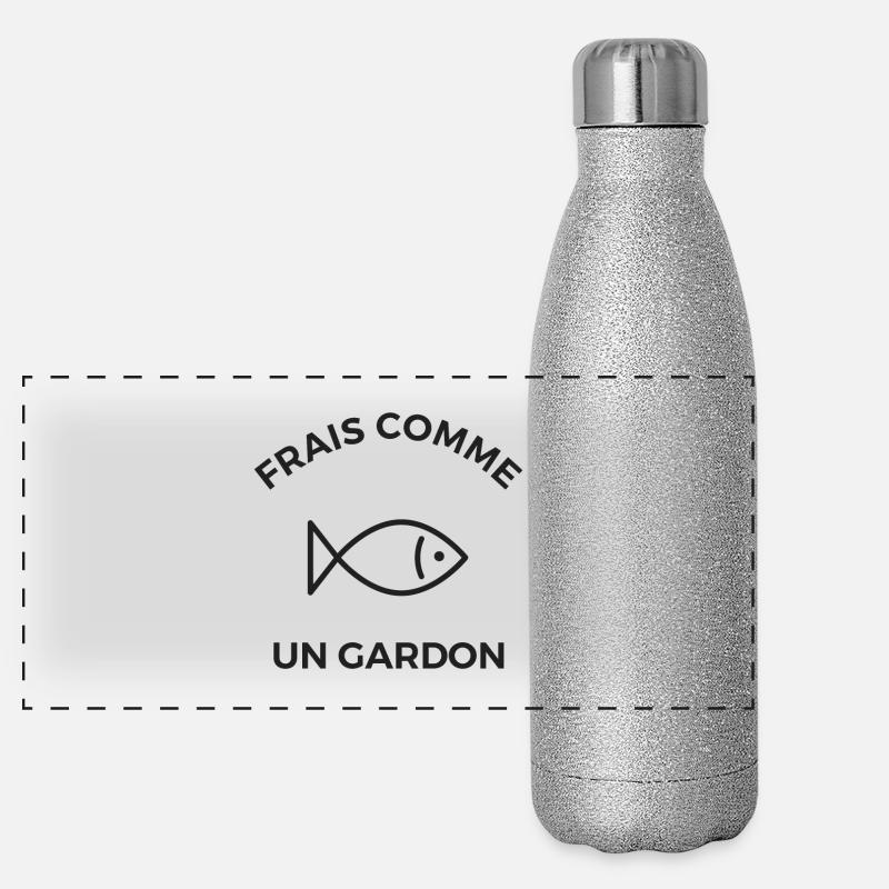Frais comme un gardon Gourde isotherme panoramique pailletée 500 ml