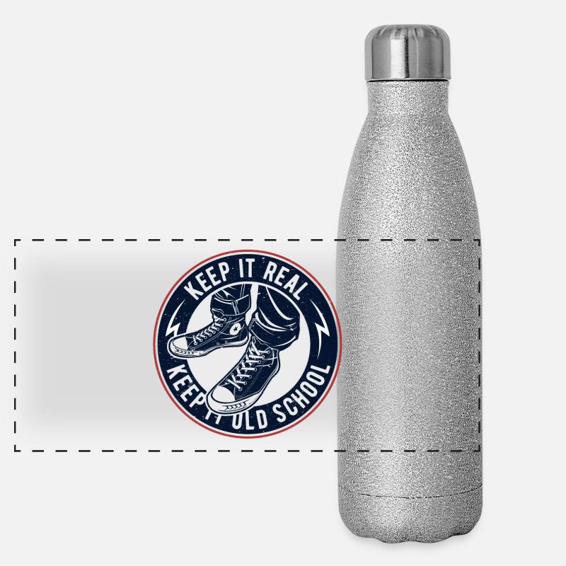 Gardez-la vieille école Gourde isotherme panoramique pailletée 500 ml