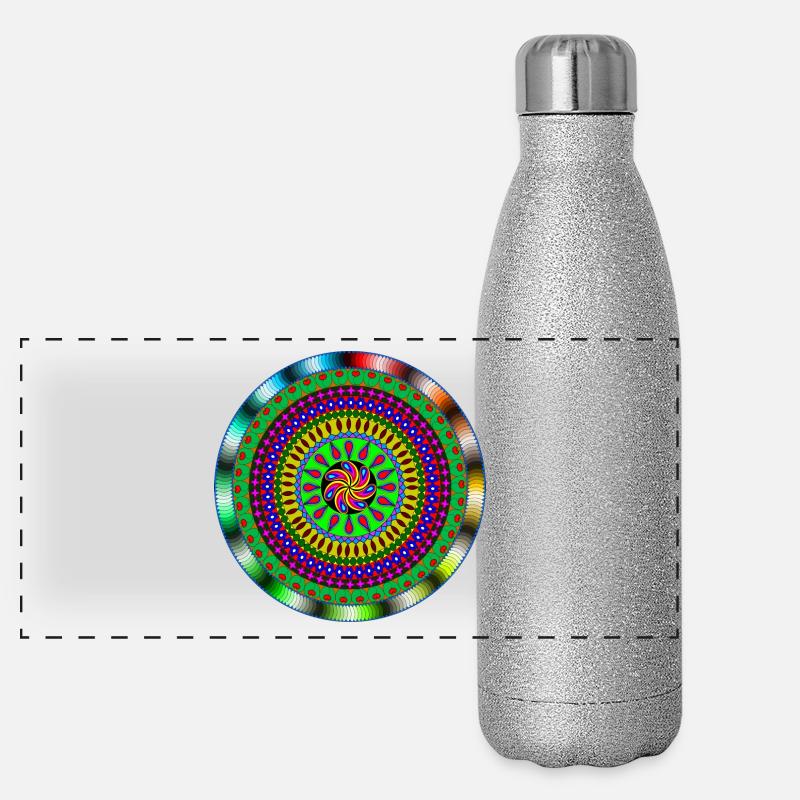 Mandala Panorama Glitzer Isolierflasche 500 ml