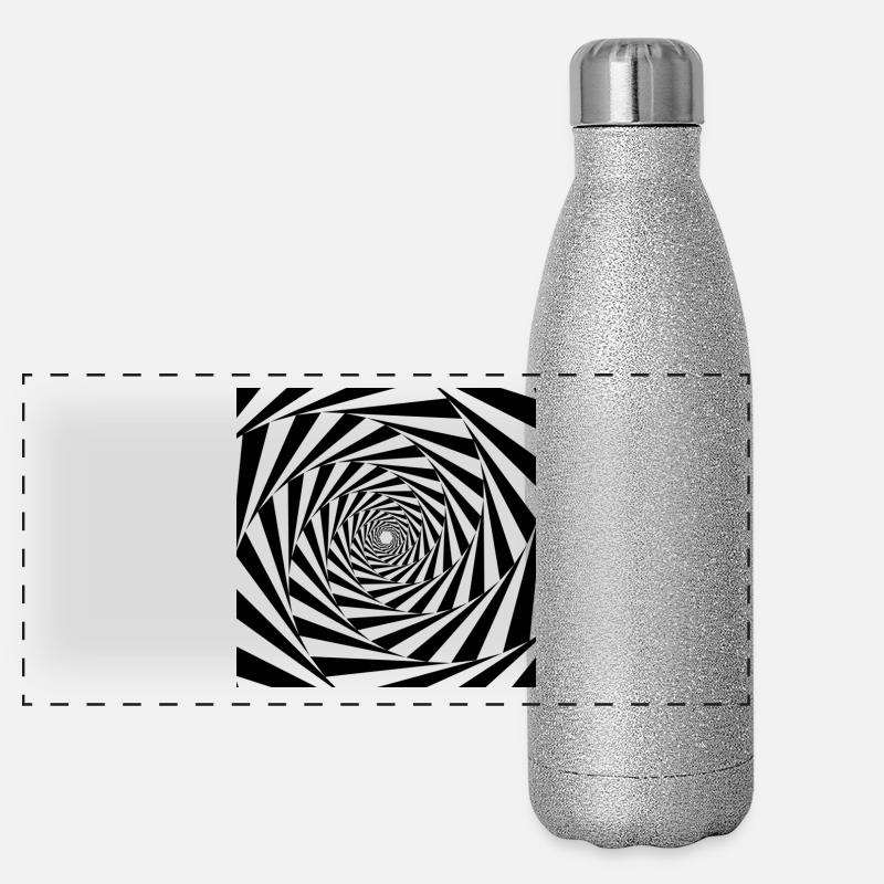 Spirale Panorama Glitzer Isolierflasche 500 ml