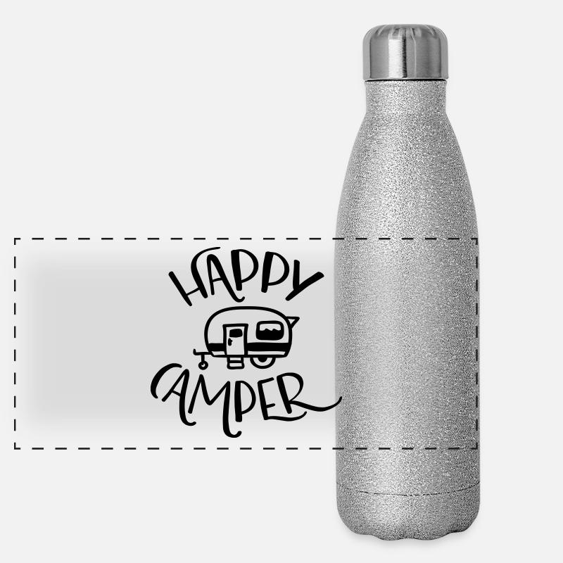 HEUREUX CAMPER Gourde isotherme panoramique pailletée 500 ml