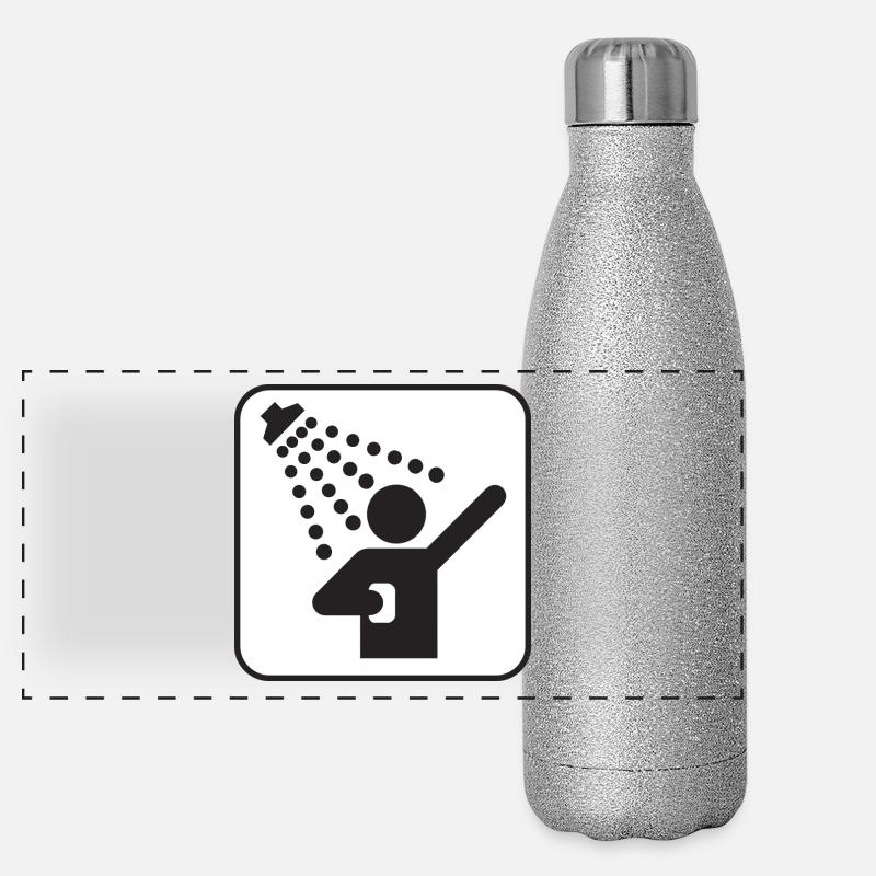 Duschen Panorama Glitzer Isolierflasche 500 ml