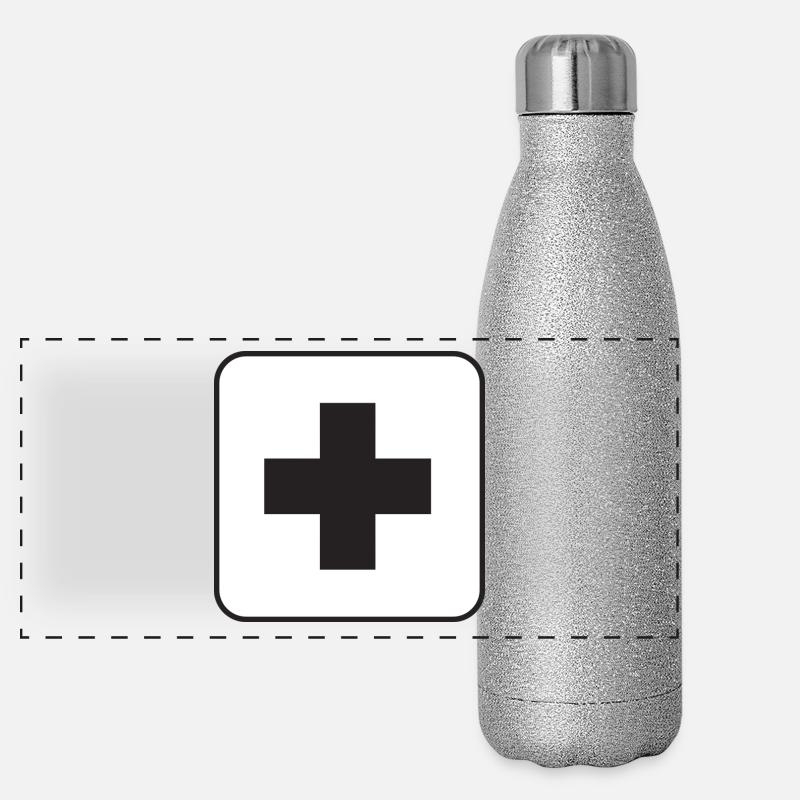 premiers soins Gourde isotherme panoramique pailletée 500 ml