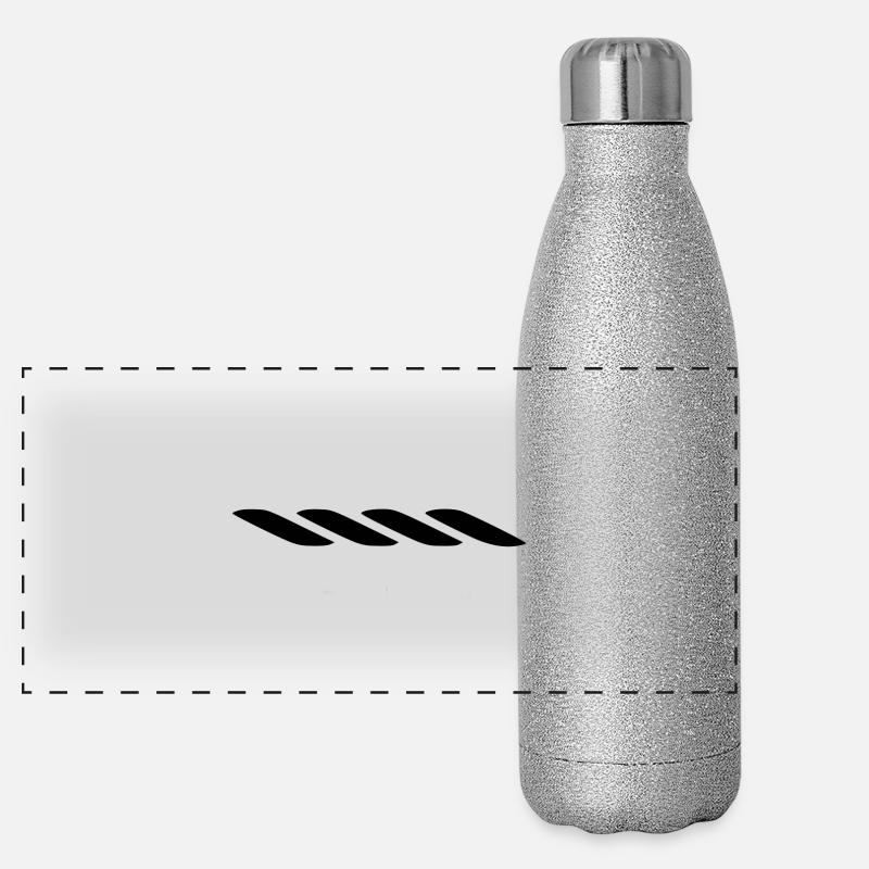 Corde avec le logo de morsure Gourde isotherme panoramique pailletée 500 ml