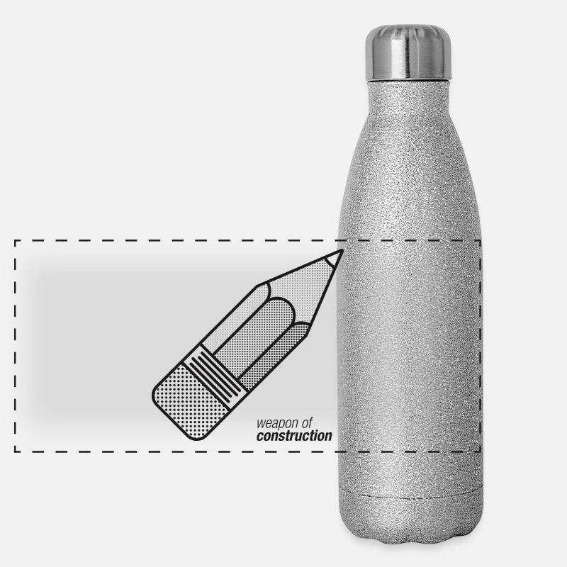 Armes de construction Gourde isotherme panoramique pailletée 500 ml