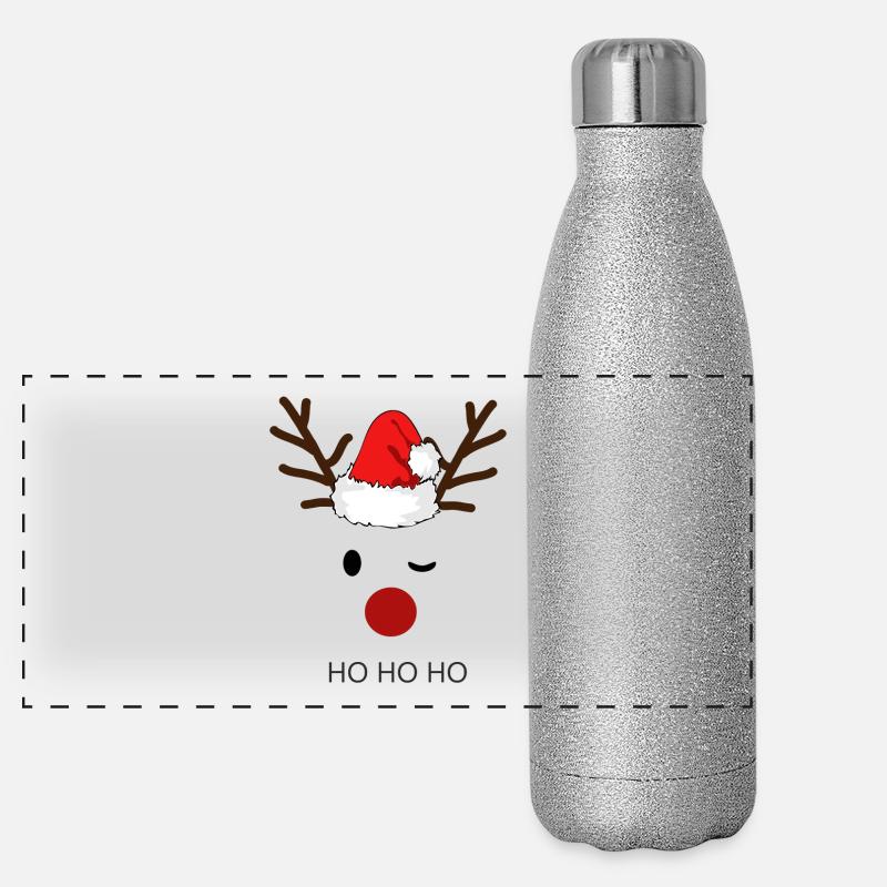Renne Hohoho Gourde isotherme panoramique pailletée 500 ml