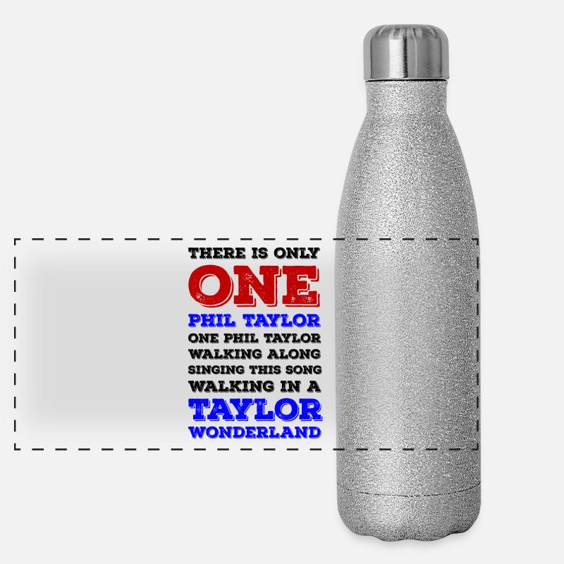 One Phil Taylor Panorama Glitzer Isolierflasche 500 ml