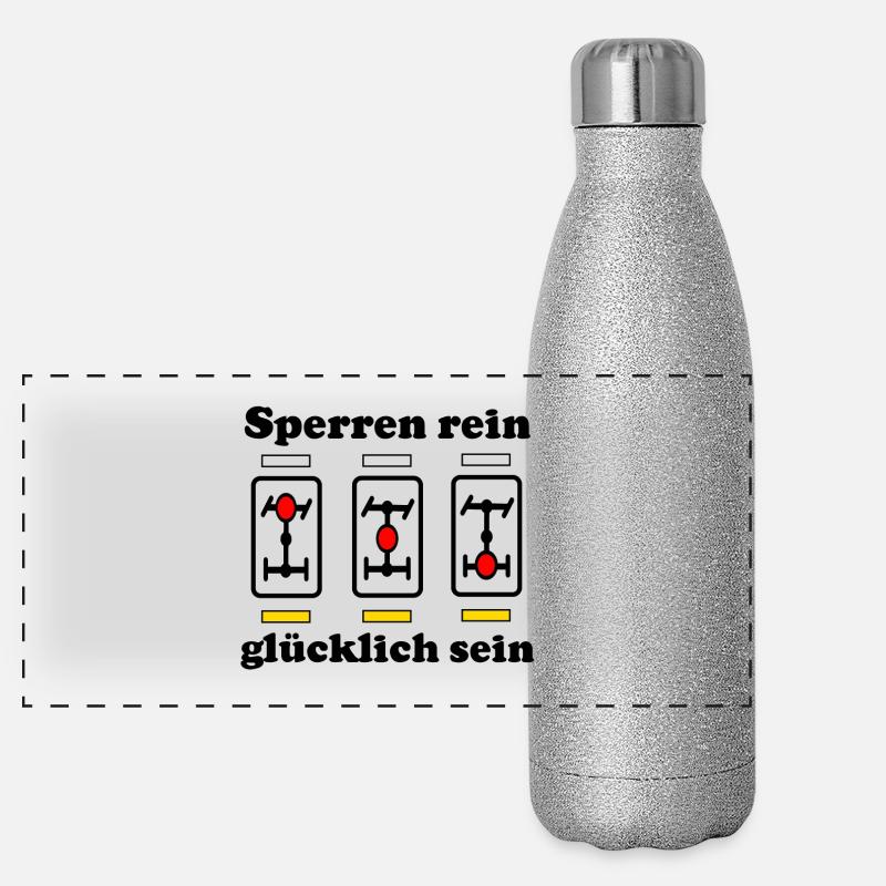 Sperre rein glücklich Sein Differentialsperre 4x4 Panorama Glitzer Isolierflasche 500 ml