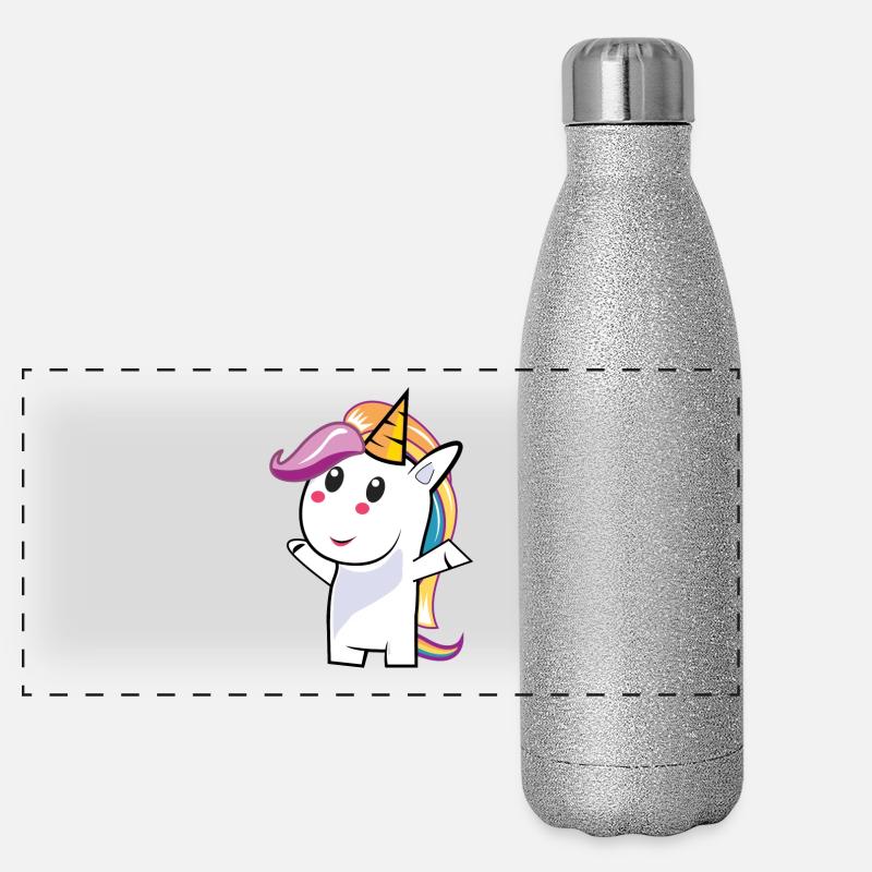Unicorn cut Panoramic Glitter Thermal Bottle 500 ml
