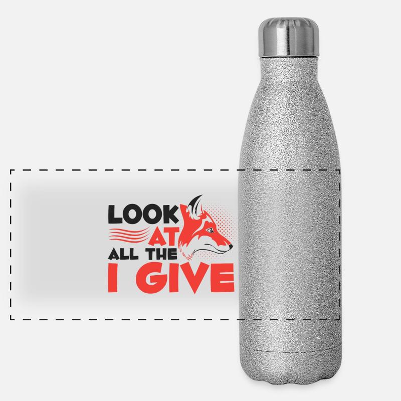 Der Hübsche Fuchs Panorama Glitzer Isolierflasche 500 ml