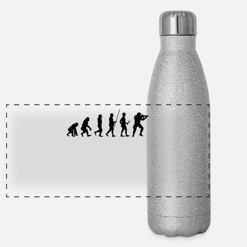 Evolution des soldats t-shirt cadeau Gourde isotherme panoramique pailletée 500 ml