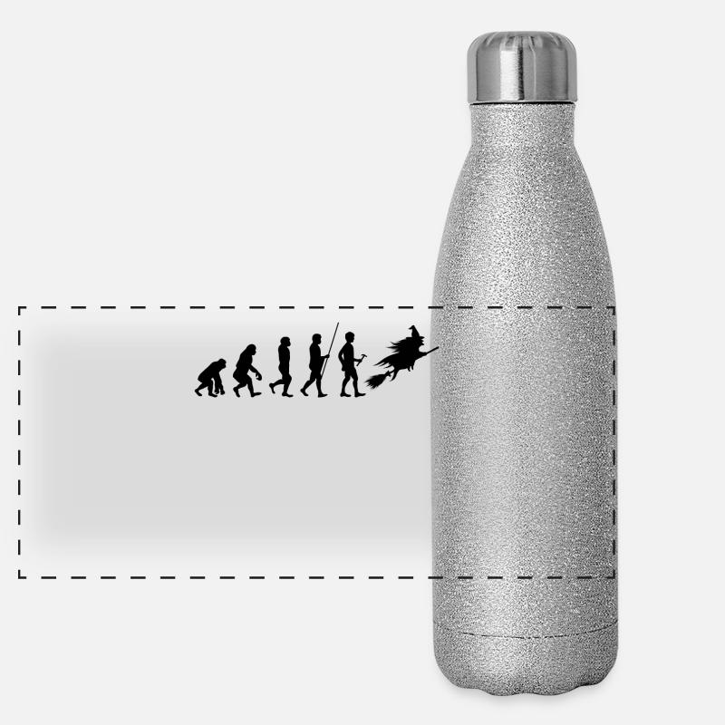 Evolution ensorcelée T-shirt Halloween cadeau Gourde isotherme panoramique pailletée 500 ml