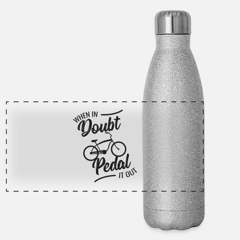 vélo aide toujours le vélo cadeau de sport Gourde isotherme panoramique pailletée 500 ml