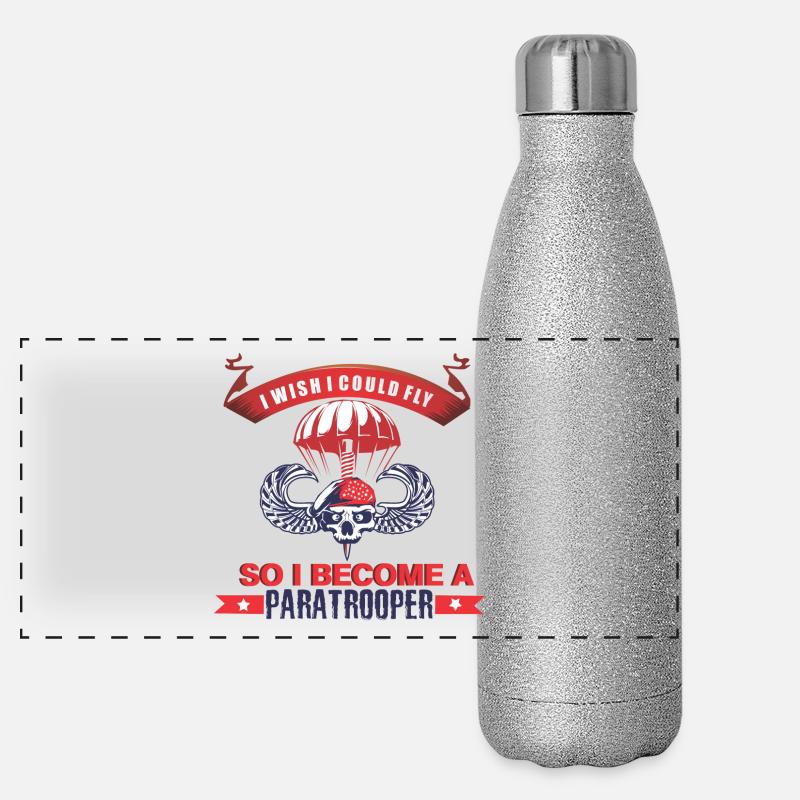 Paratrooper Panorama Glitzer Isolierflasche 500 ml