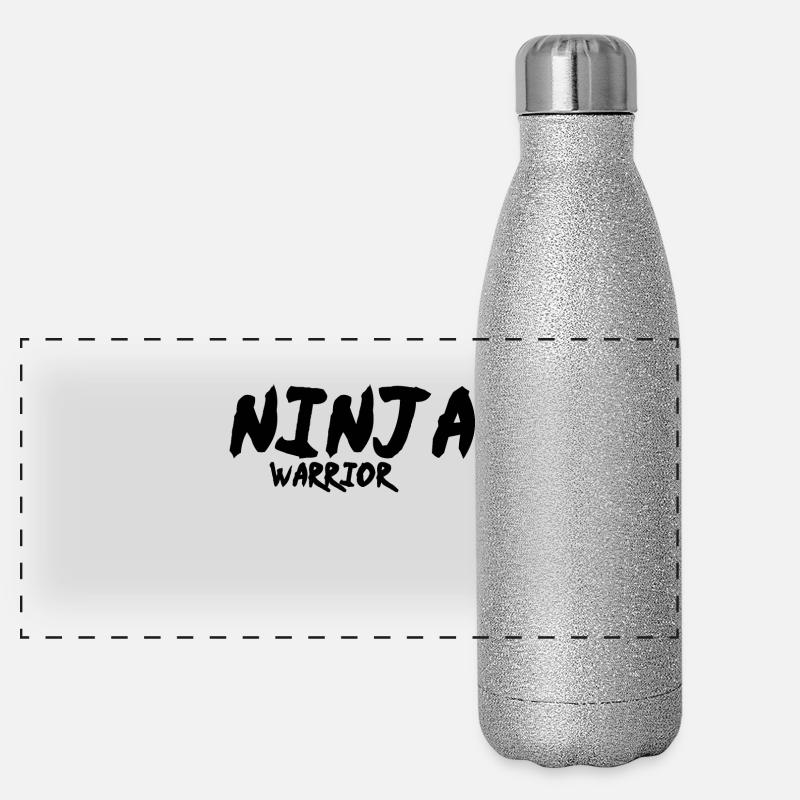 shirt guerrier ninja Gourde isotherme panoramique pailletée 500 ml