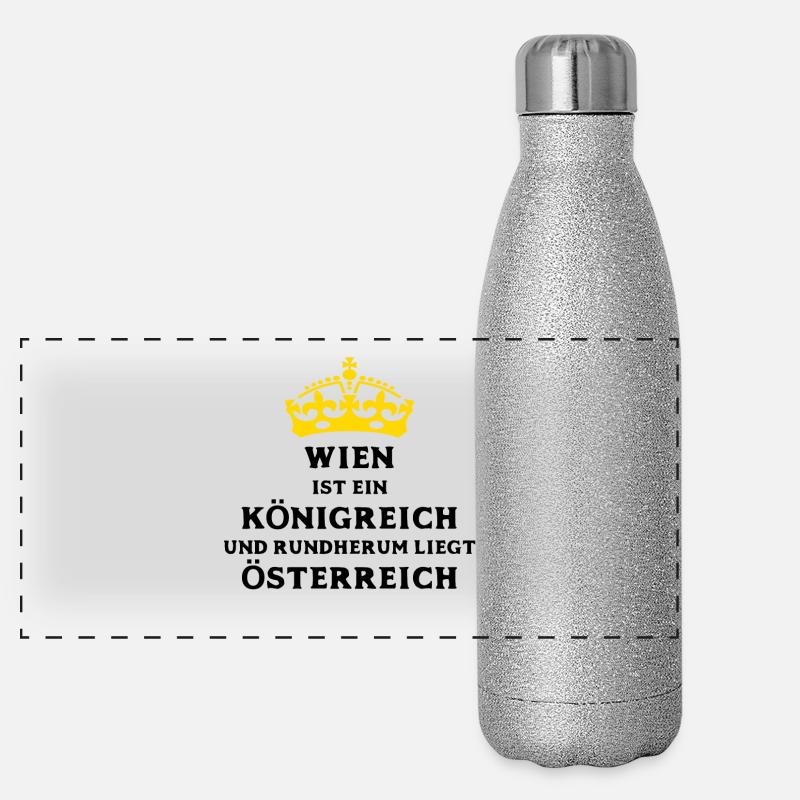 WIEN Panorama Glitzer Isolierflasche 500 ml
