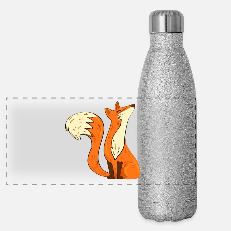 Fox insulté Gourde isotherme panoramique pailletée 500 ml
