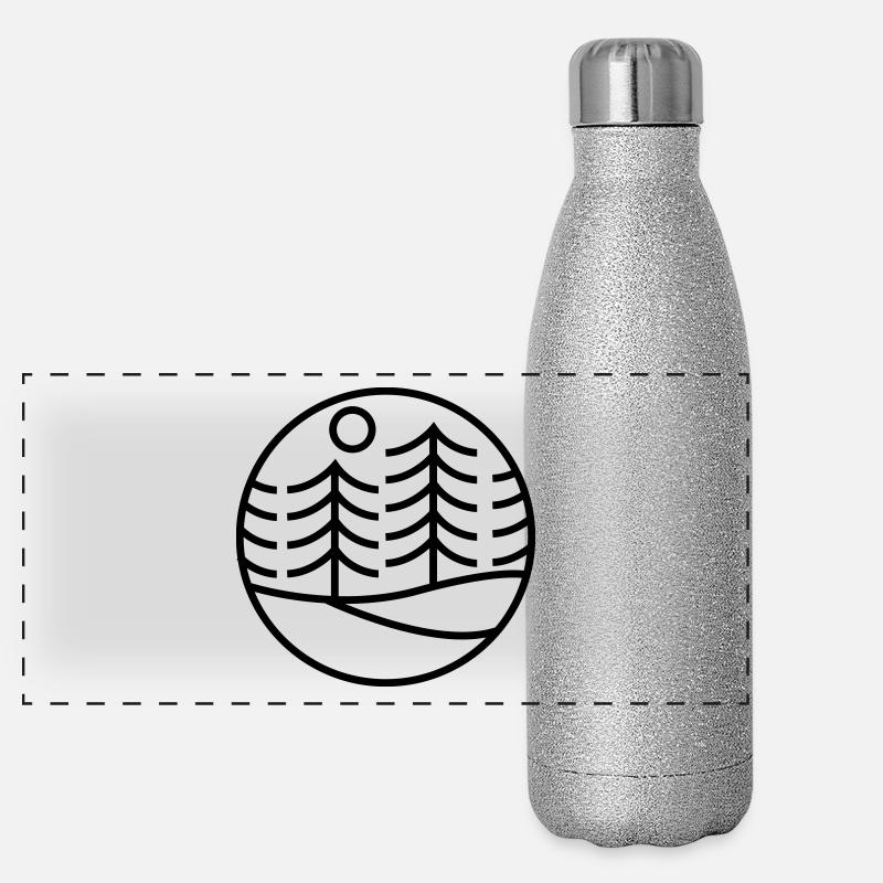 Baum Circle Panorama Glitzer Isolierflasche 500 ml