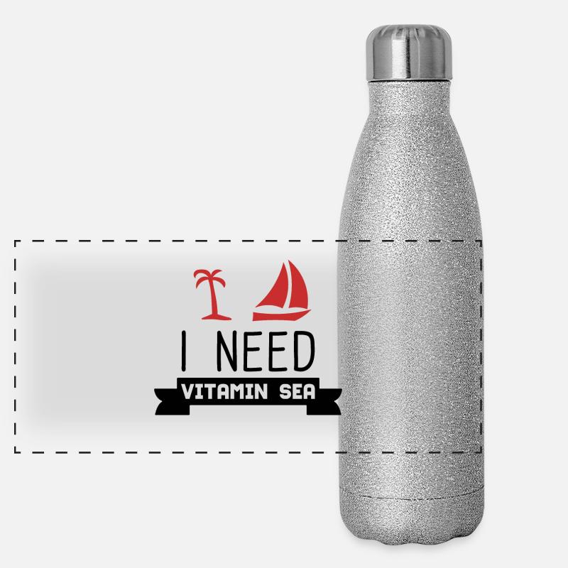 VACANCES Gourde isotherme panoramique pailletée 500 ml