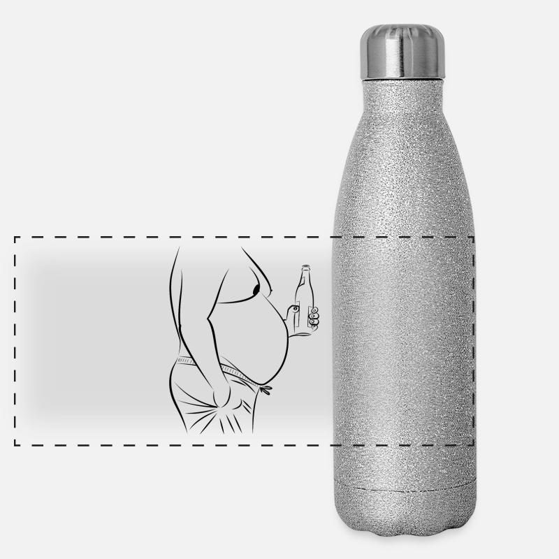 Beer belly (gift idea) Panoramic Glitter Thermal Bottle 500 ml