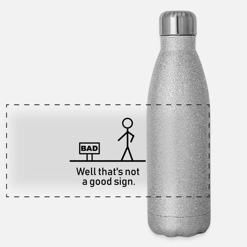 BAD. Well that's not a good sign Geschenkidee Panorama Glitzer Isolierflasche 500 ml
