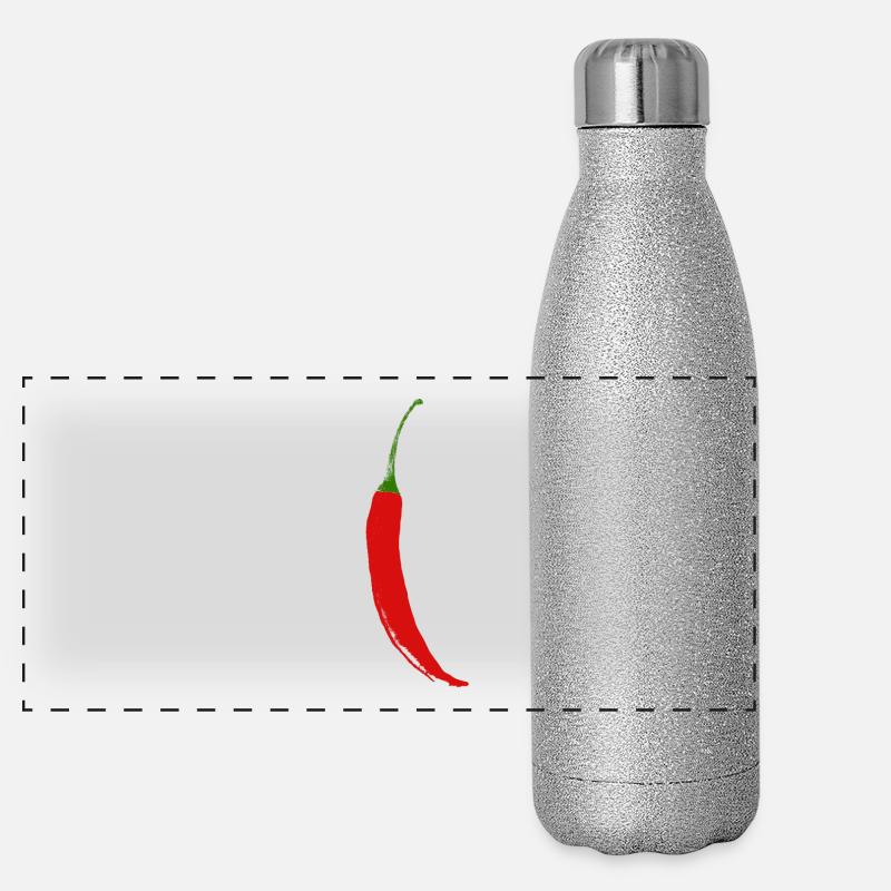 Chili Panorama Glitzer Isolierflasche 500 ml
