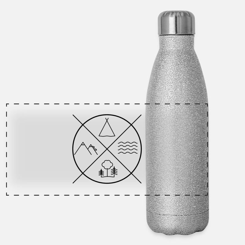 nature Gourde isotherme panoramique pailletée 500 ml