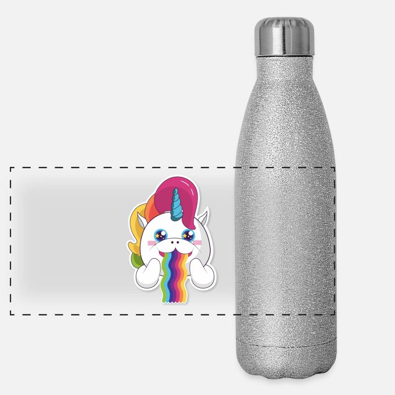 Unicorn rainbow Panoramic Glitter Thermal Bottle 500 ml