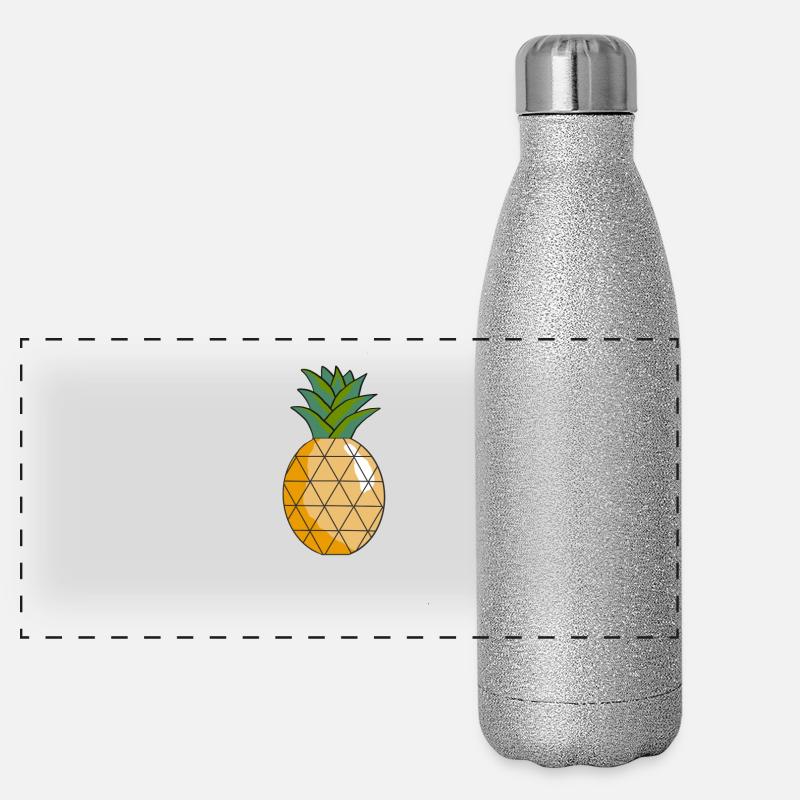 ananas Gourde isotherme panoramique pailletée 500 ml